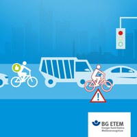 Dürfen sich Radfahrer an der Ampel vorbeidrängeln und neben ein Auto stellen? Ja, grundsätzlich ist es gestattet, allerdings ist davon abzuraten! Denn trotz der Spiegel kann der Radfahrer im toten Winkel leicht von LKW oder PKW übersehen werden.
