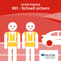 Pendeln mit Ach und Krach: Das wichtigste nach einem Unfall ist, Warnweste anlegen und sicher gehen, dass kein anderes Auto in die Unfallstelle fährt. Tipp: Damit auch dem Beifahrer nichts passiert, immer eine zweite Warnweste bereithalten.
