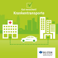 Vorfahrt für Kranke! Wer einen kranken Kollegen  zum Arzt oder ins Krankenhaus fährt, ist gesetzlich versichert. Voraussetzung hierfür ist jedoch, dass dies vom Arbeitgeber genehmigt wurde. Deswegen besser vorher den Chef fragen.
