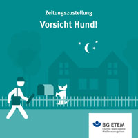 Er ist der beste Freund des Menschen, aber eine potenzielle Gefahr für den Austräger: der Hund. Schnell kann es gefährlich werden, wenn der Zeitungsbote das Revier des Hundes betritt. Und wer möchte schon gebissen werden. Bitte lasst euren Hund daher nicht frei auf dem Grundstück herumlaufen. Noch einfacher: Hängt den Briefkasten gleich außen an den Zaun. Dann kommen sich Mensch und Tier erst gar nicht in die Quere.
