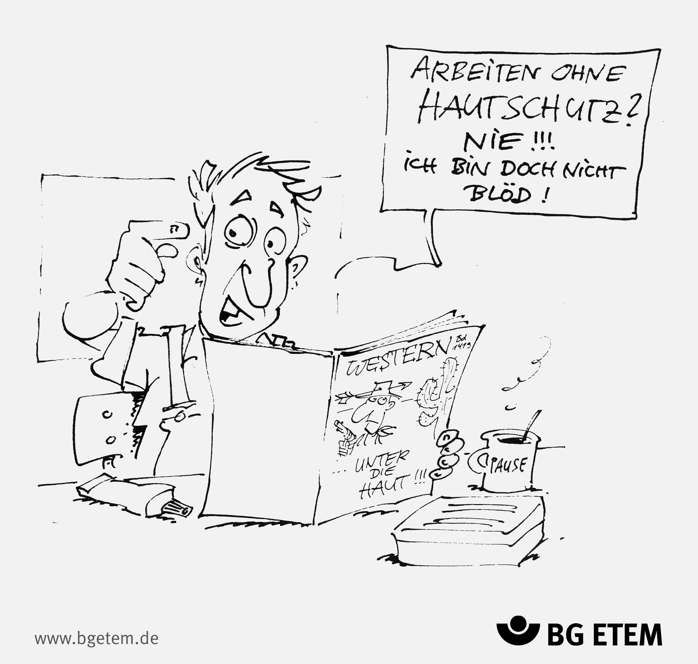 Lustige Arbeitsschutz Bilder: Zeichnen für die Sicherheit!
