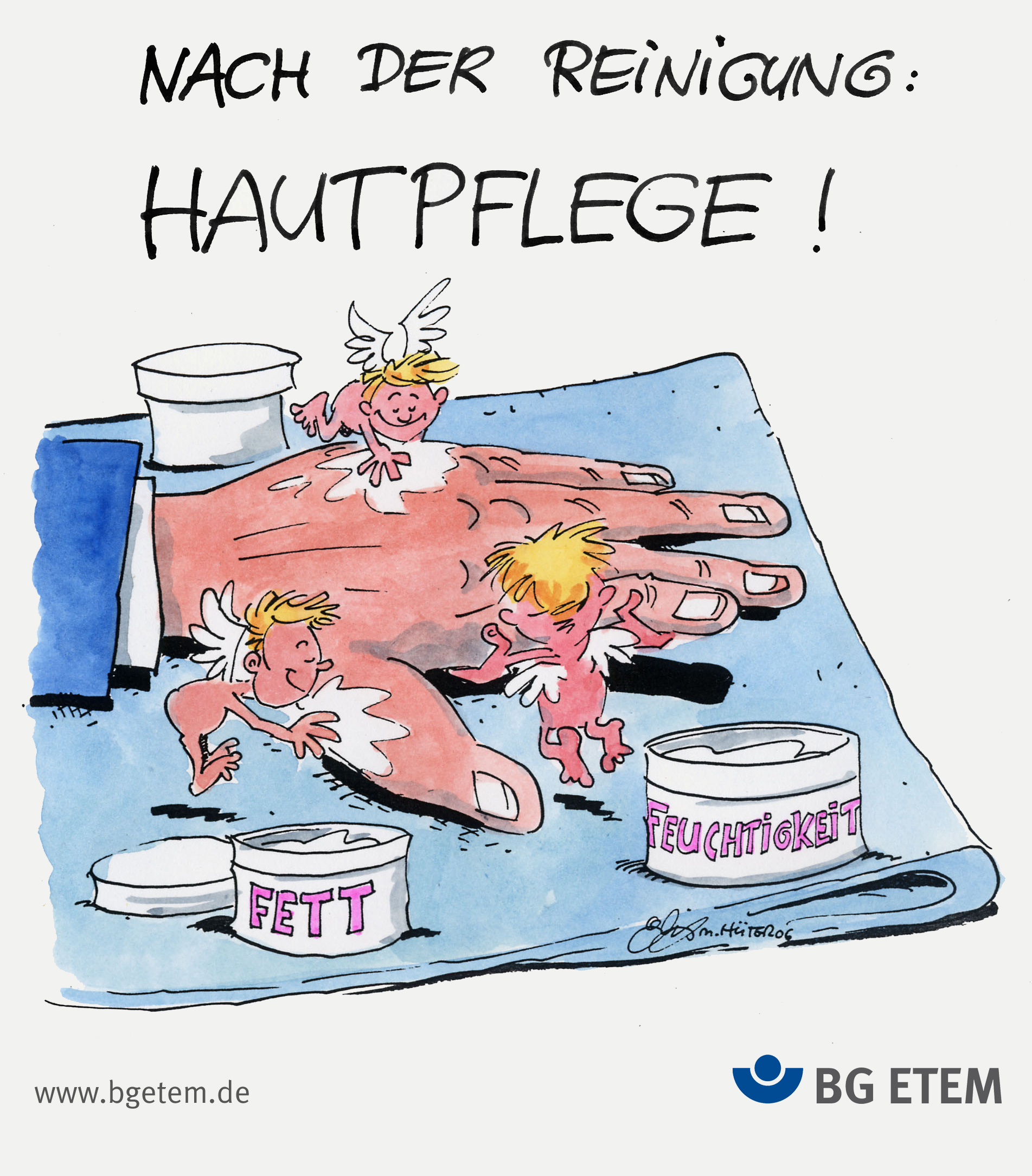 Nach der Reinigung: Hautpflege!