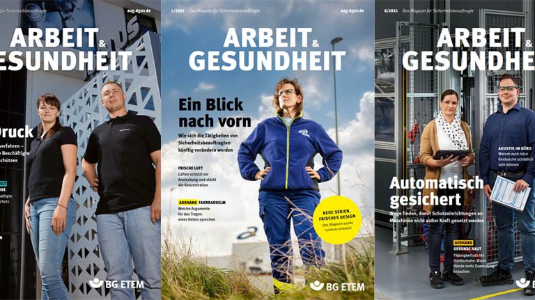 Titelseite des Magazins Arbeit & Gesundheit