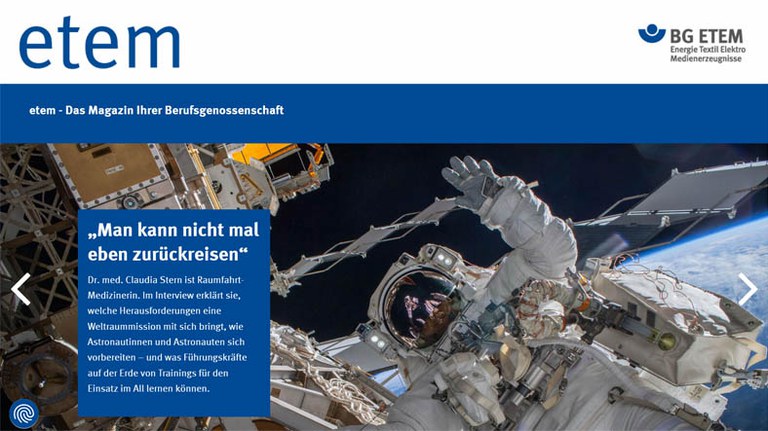 Das Magazin für Menschen mit Verantwortung für Sicherheit und Gesundheit bei der Arbeit.