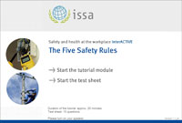 Lernmodul "Die 5 Sicherheitsregeln"
