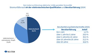 Stromunfälle nach Art der elektrotechnischen Qualifikation