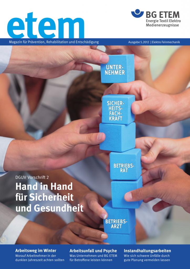 Titelseite etem 5/2012 Ausgabe Elektro Feinmechanik