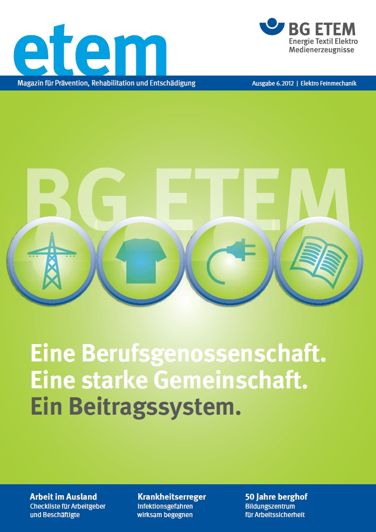 Titelseite etem 6.2012 Ausgabe Elektro Feinmechanik 