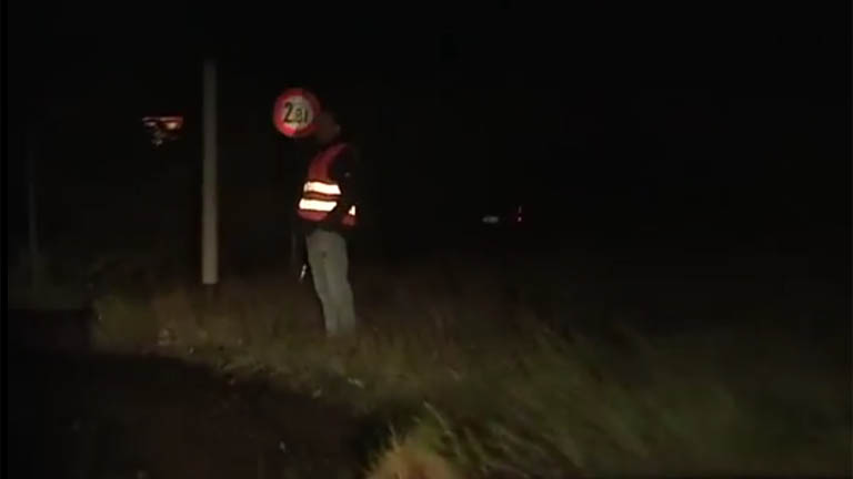 ...und große reflektierende Elemente die Sichtbarkeit im Straßenverkehr.